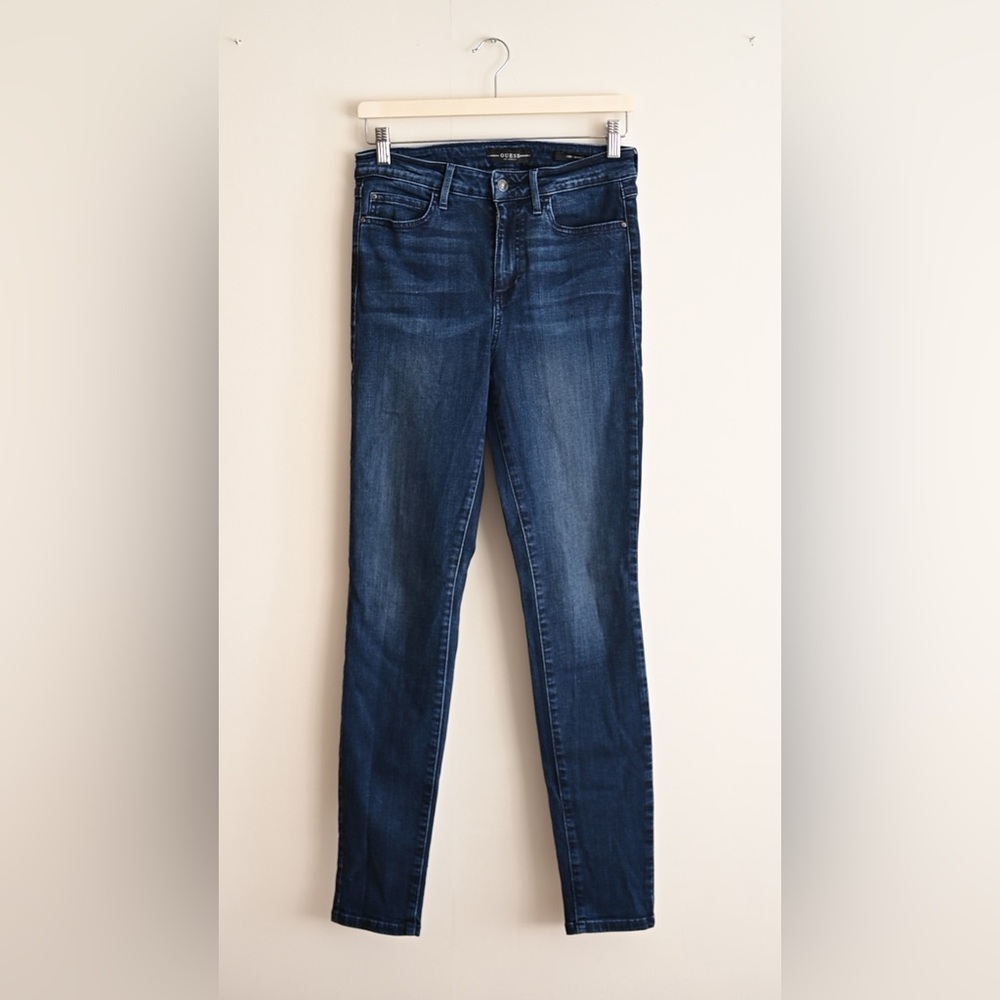 Guess Dark Blue 1981 Skinny Jeans High Rise 29/29